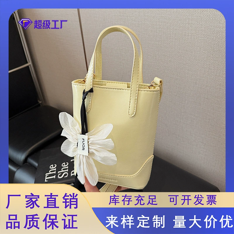 2025 новая летняя маленькая сумка через плечо, изысканная цветочная сумка для мобильного телефона, портативная сумка через плечо, однотонная, простая маленькая сумка через плечо