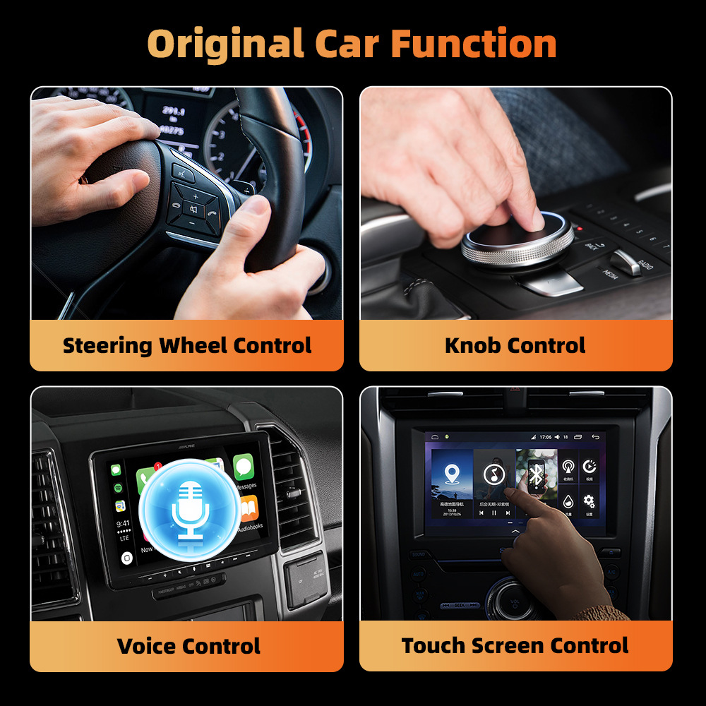 New Hot-Selling Wired-To-Wireless Carplay Box/Android Auto Two-In-One Adapter Car Connectivity Box