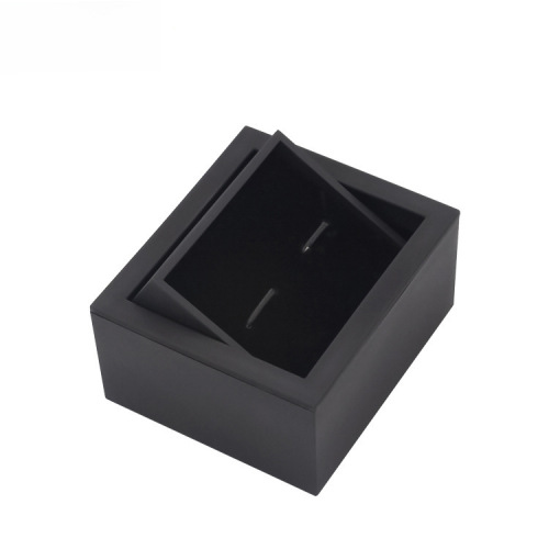 High-end rotating flip paintable tactile glue sand matte texture gift decoration packaging box cufflink box