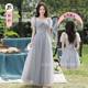 Chinese bridesmaid dress 2024 new high-grade niche Sisters Group dress champagne color can be worn at ordinary times autumn and winter