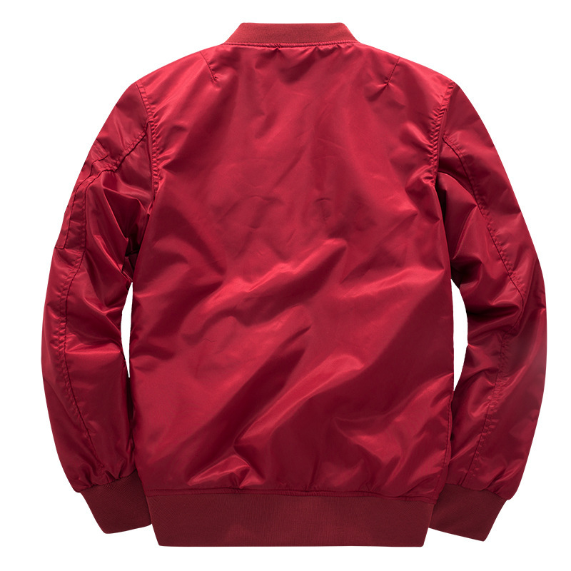 Herr bomberjacka bomull casual sport vinterjacka stora_voghion.com