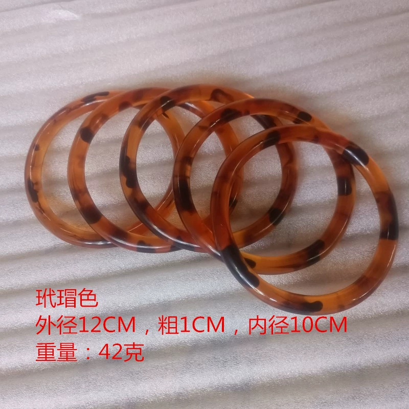 Трансграничная сумка аксессуары для сумки круглая линия внутренний диаметр 10 см многоцветная ручка из смолы цвет бисса ручка из смолы