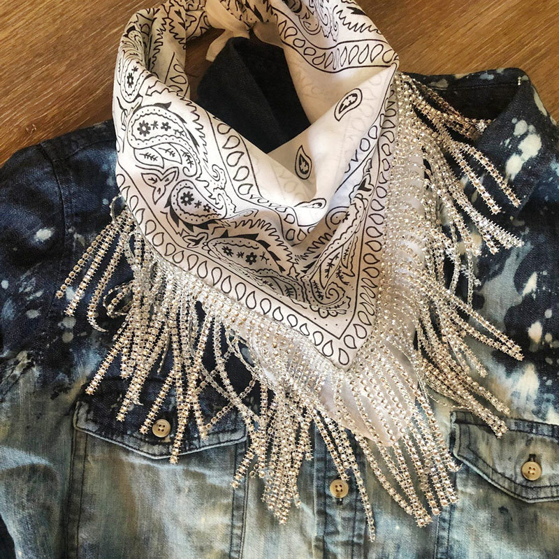 60g Weight Scarf Classification Women's Lady Streetwear Printing Cotton Scarf