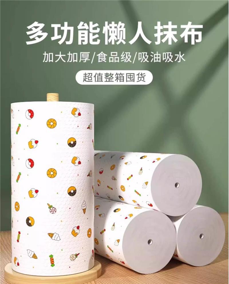 Kitchen Paper Towels 2 in 1 Dry Wet Use Extra Thick Absorbent Cleaning Wipes 10 Rolls 500 Sheets overview