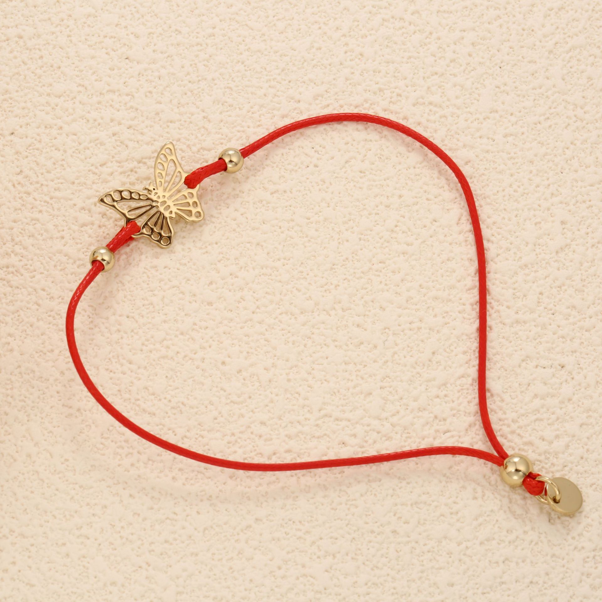 Unisex Hollow Bow Lucky Red Rope Female Light Luxury Retro Trend Personality Fashion Versatile Bracelet_voghion.com
