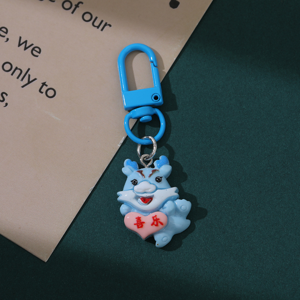 Dragón colgante azul