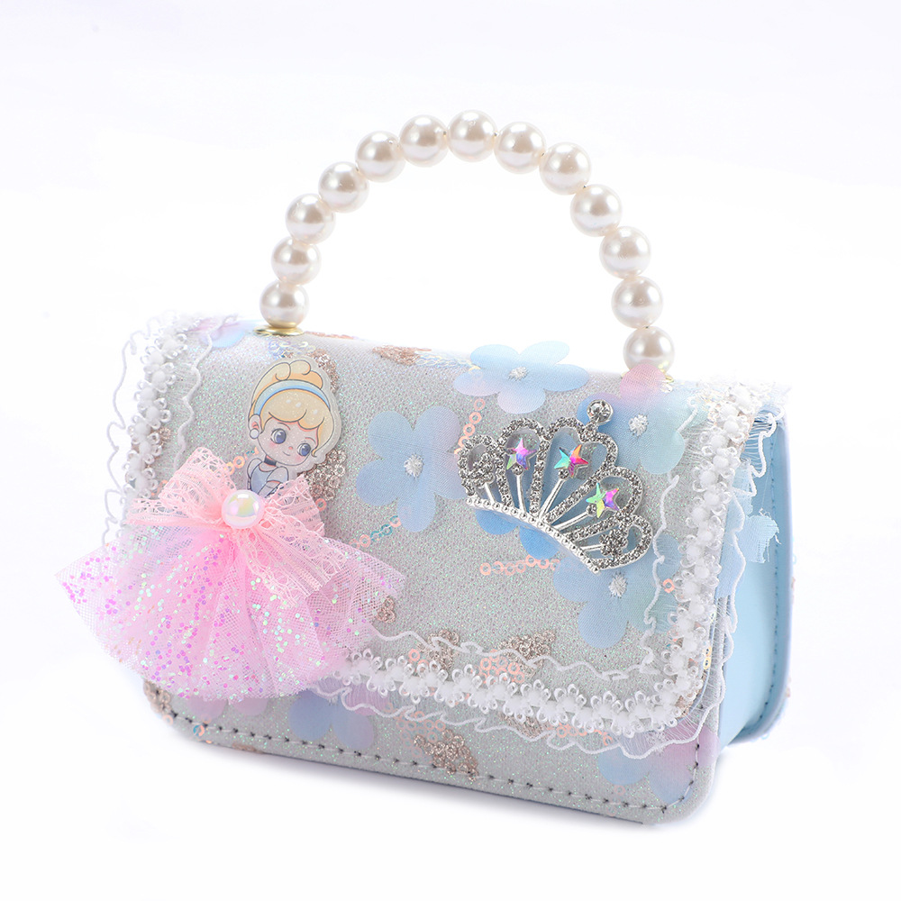 Nuevo bolso de cambio de niños de moda de dibujos animados pequeña princesa almacena mochila pequeña Kulomi arco bolso de hombro de niña