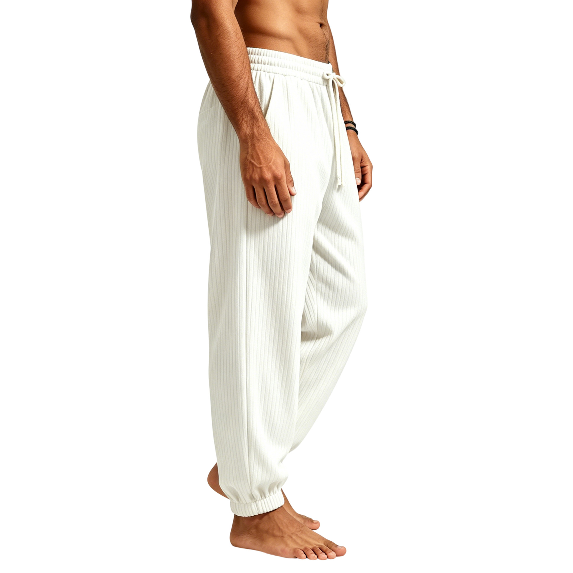 Men's Jogger Sweatpants Loose Fit Drawstring Athletic Trousers_voghion.com