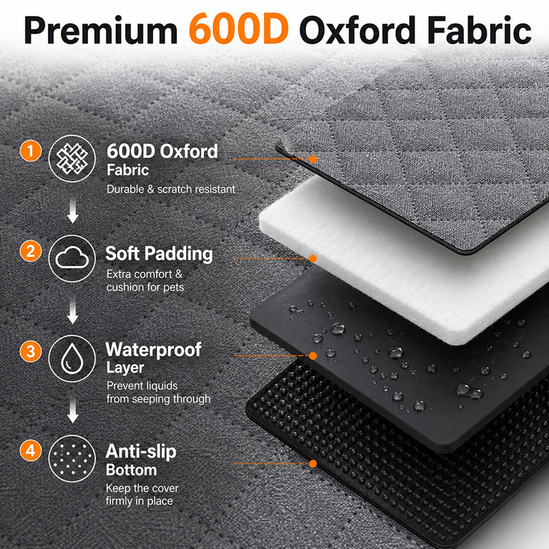 Amazon trunk Car Pet Mat universal car trunk mat cloth anti-dirty waterproof car dog cushion