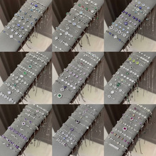 锆石几何手链轻奢高级感手环跨境超闪百搭手饰女款批发红书工厂家