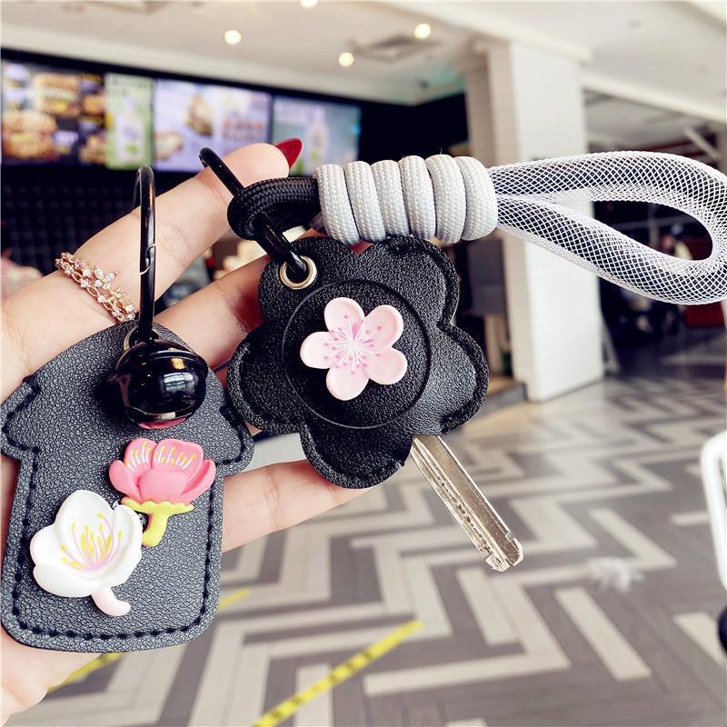 Cubierta de la llave nuevo corazón de niña explosiva Llavero Coche eléctrico PU Cubierta de la tarjeta de control de acceso para el hogar Sensor de gota de agua Amazon