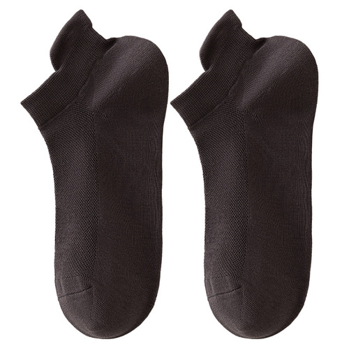 Socks Men's Summer Thin Pure Cotton Mesh Ear Socks Sweat-Absorbent Breathable Deodorant Solid Color Casual Business Men's Socks