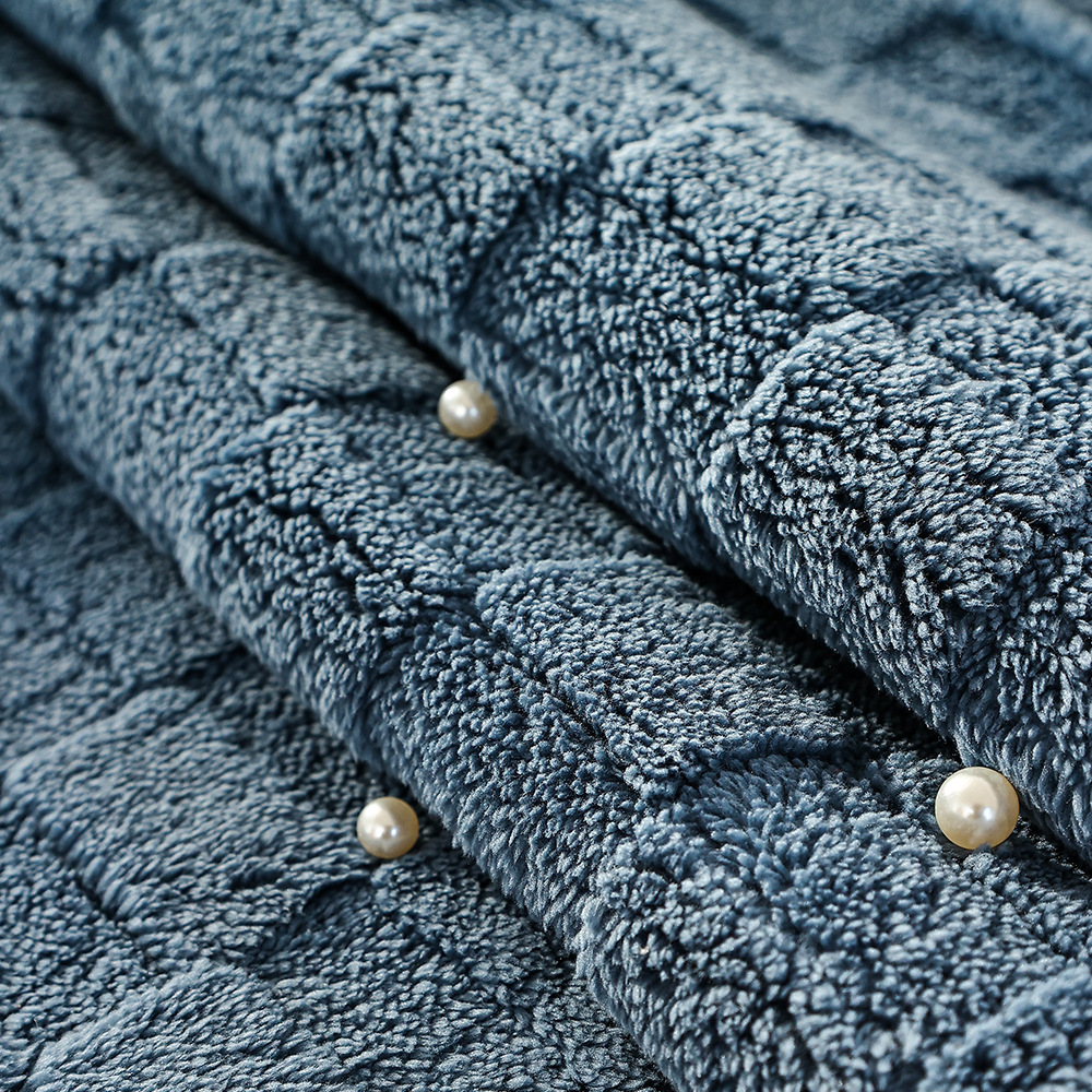 Otoño e invierno nuevo nórdico ins lechoso blanco felpa sofá cojín transfronterizo engrosado sofá cojín antideslizante sofá cubierta toalla