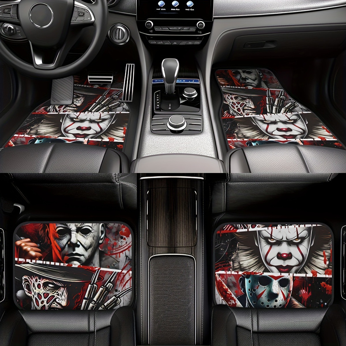 temu cross-border personalized cartoon universal car mat absorbent quick-drying dirt-resistant wear-resistant easy to care car mat floor