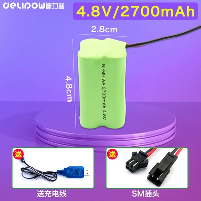 Hibrid akkumulyator batareyaları – remote control car battery - 48v2700mah-4-section-double-layer-sm-plug
