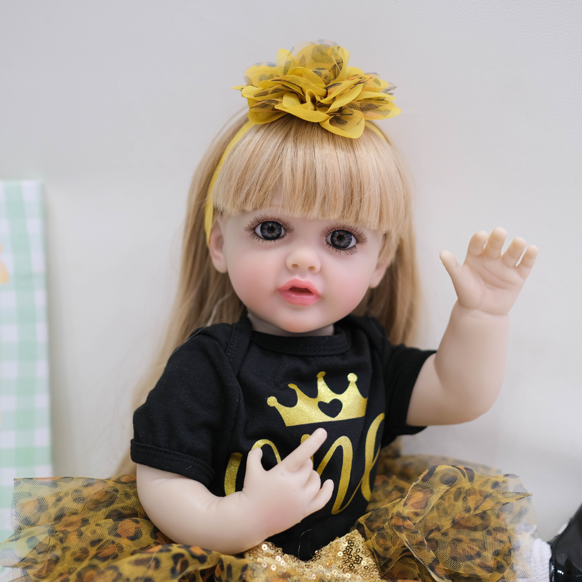 NPK 55cm pegamento completo simulación muñeca reborn Betty transfronteriza e-commerce suministro entrega de una sola pieza
