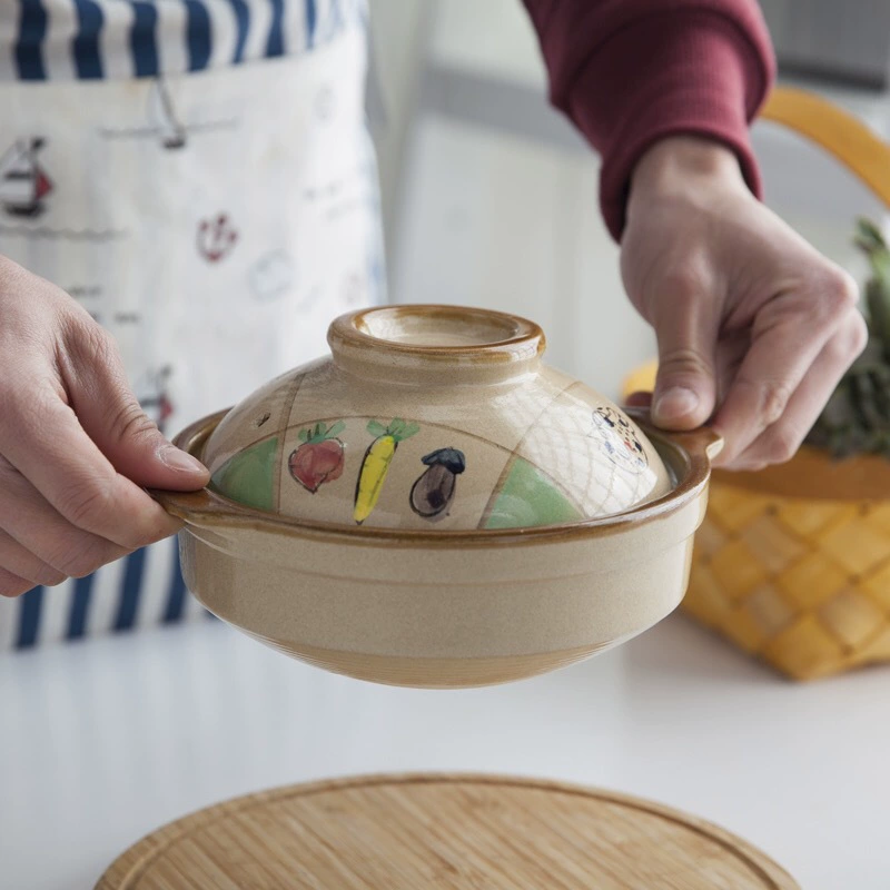 Традиционный японский глиняный горшок для приготовления риса и лапши на открытом огне, термостойкий подарочный предмет
