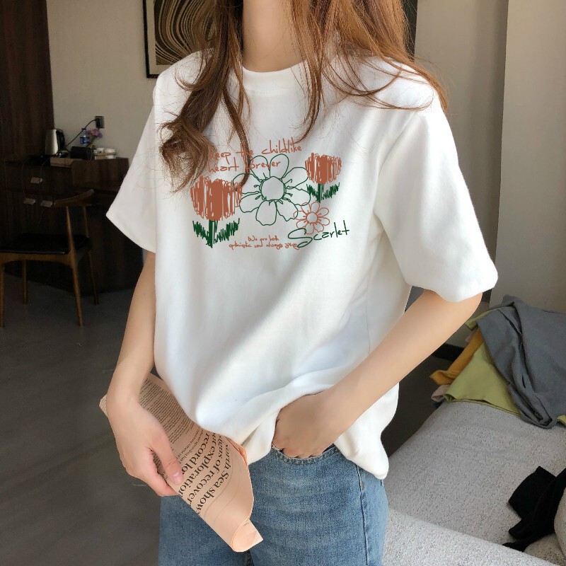 夏季正肩短袖白色t恤女装2025年圆领早春内搭打底衫体恤女士上衣|undefined