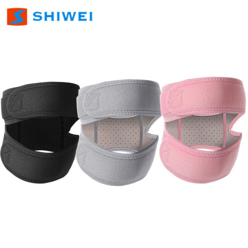 Built-in double silicone double-strip pressurized adjustable patellar straps to protect knees, shock-absorbing, breathable, non-slip running badminton