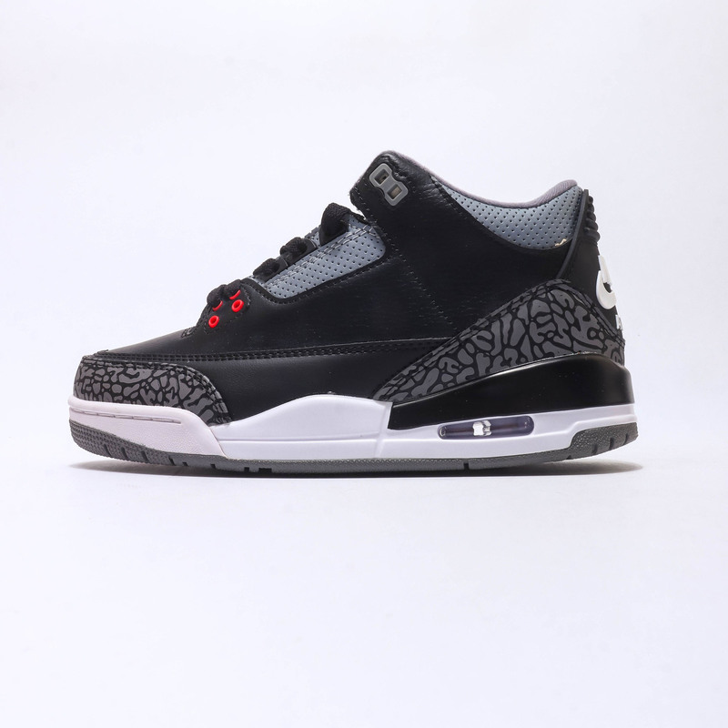 Putian foreign trade sneakers Hide and Sneak Jordan 3 aj3 replica basketball shoes with lychee crackle pattern in mocha color
