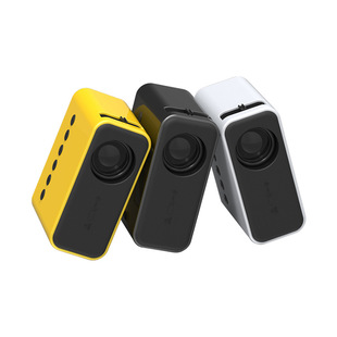 Cross-border dedicated to wireless on-screen YZ03 yellow black and white micro ultra-mini projector home portable small projection