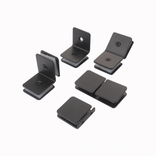 Factory supply stainless steel glass clip shower room glass holder display cabinet combination clip office partition clip