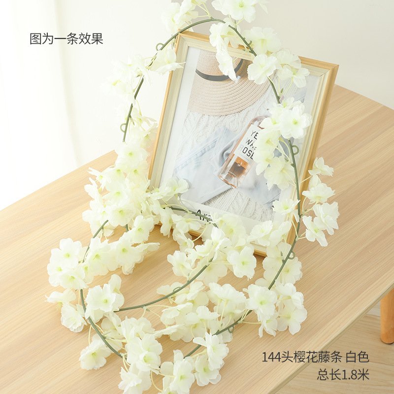 144 머리 벚꽃 등나무 화이트