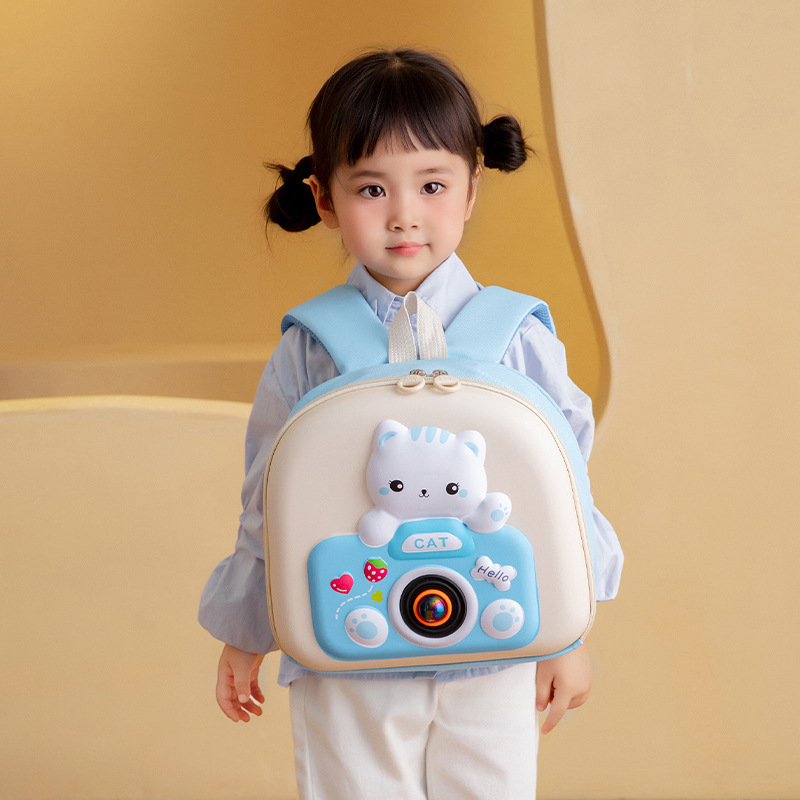 Jardín de infantes mochila de cáscara dura para niños de clase media y pequeña 3D mochila tridimensional para hombres y mujeres mochila de cáscara de huevo ligera comercio exterior