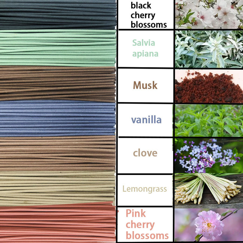 25cm Incense Sticks, Thirteen Scents, Cross-Border Hot-Selling Black Cherry Blossom Musk Vanilla White Sage Wholesale