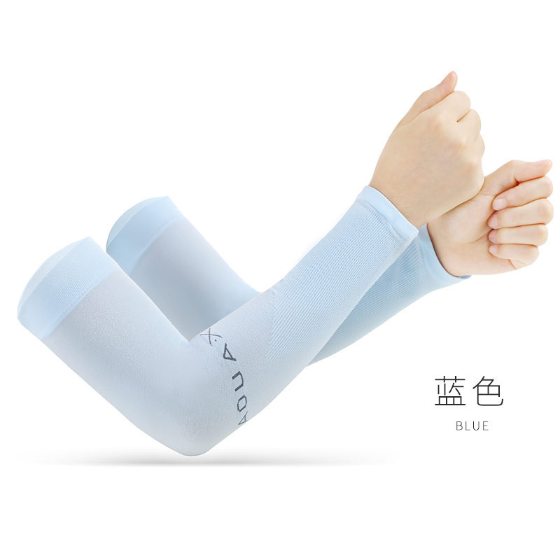 冰袖骑行套袖防晒袖套锦纶冰丝男女士手臂防紫外线薄肤色隐形透气|undefined