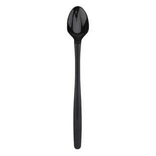 21cm Disposable Long-Handle Spoon Plastic Thickened Extra Long Burned Grass Spoon Separate Packaging Milk Tea Dessert Shop Special