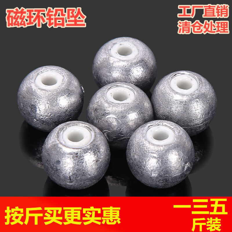 Wholesale large packaging magnetic ring lead pendant for silver carp…