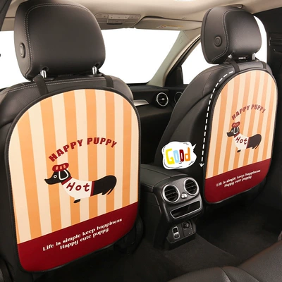 Car seat back anti-kick: Chair back anti-kick pad