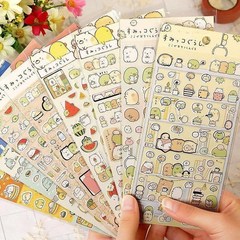 日本コーナー生物韓国文房具手帳日記装飾箔押しアニメ動物スイカ紙シール貼り絵