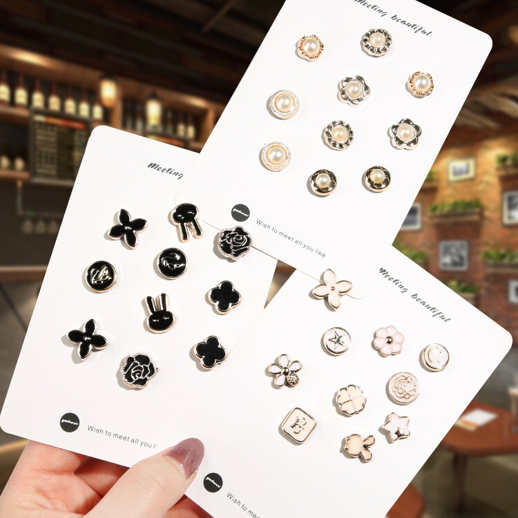 Seam-free Anti-glare Buttons Snap Buttons Nail Buckle Women's Clothes Shirt Invisible Buckle All-match Decorative Buttons Exquisite Seam-free Anti-glare Buttons Snap Buttons Nail Buckle Women's Clothes Shirt Invisible Buckle All-match Decorative Buttons Exquisite