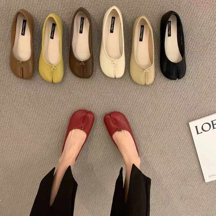 Qadın yay ayaqqabısı, düz altlıqlı, slip-on, yüngül