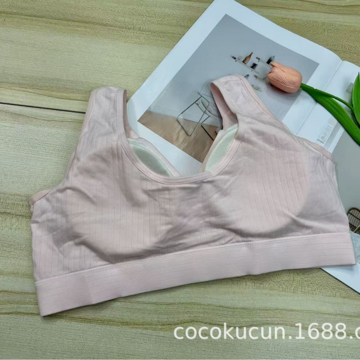 B0556 inventario de algodón de alta calidad botón frontal belleza espalda sujetador deportivo de tamaño grande ropa interior de la madre para mujeres reunidas anti-caída delgada