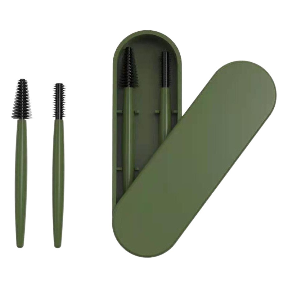 Silicone Eyelash Brush Eyebrow Brush Set Portable Reusable Makeup Brush Eyelash Styling Eye Area