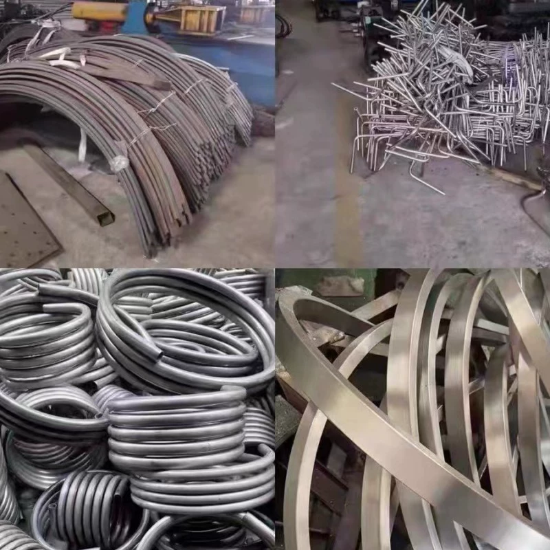 Обработка колена из нержавеющей стали круглая труба с вытягиванием сердечника изогнутая квадратная труба U-образная Гибка L-образная катушка круглая прямоугольная труба полукруг