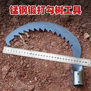 New High Manganese Steel Forged Farm Tools Tree Hook Logging Professional Tools Pull Wood Pull Tree Hook Iron Handle Sickle Hook Logging