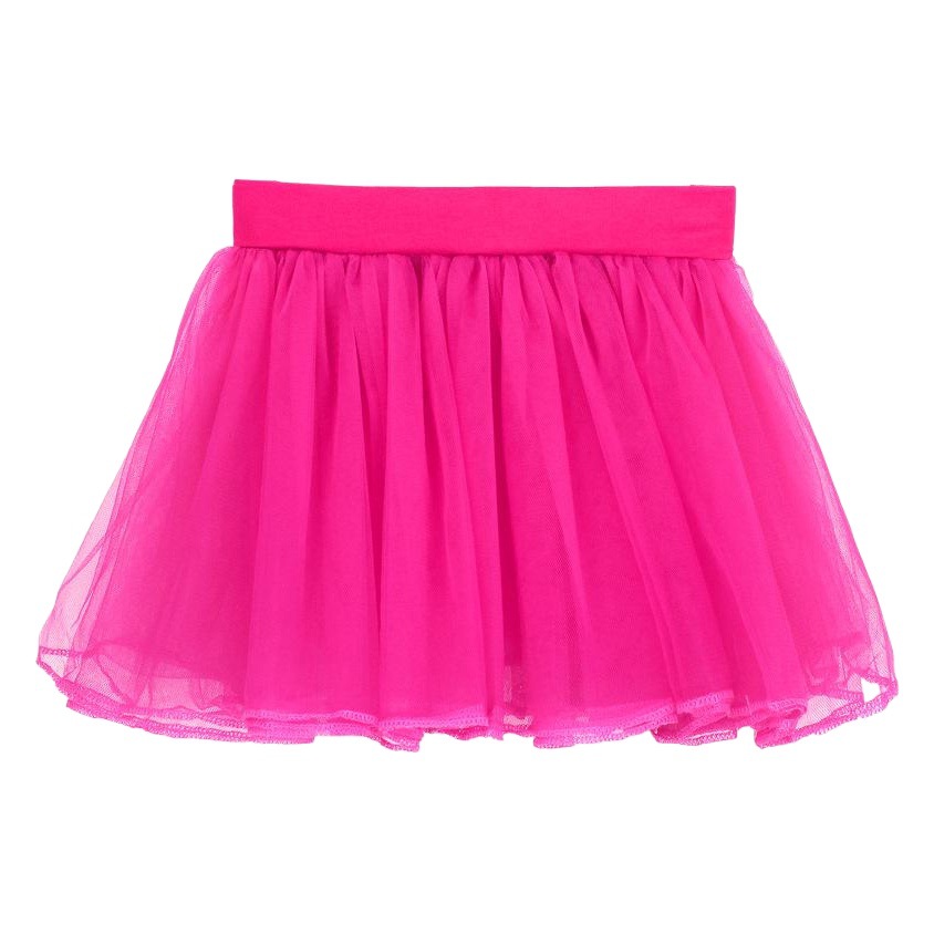 Directo de fábrica de los niños de la danza falda de media longitud de tres capas falda de malla de ballet mullido falda elástica falda de hilo princesa todo partido