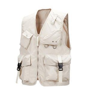 Cross-Border Three-Dimensional Pocket Vest Men's Spring and Autumn Outdoor Photography Middle-Aged and Elderly Multi-Pocket Work Vest Vest