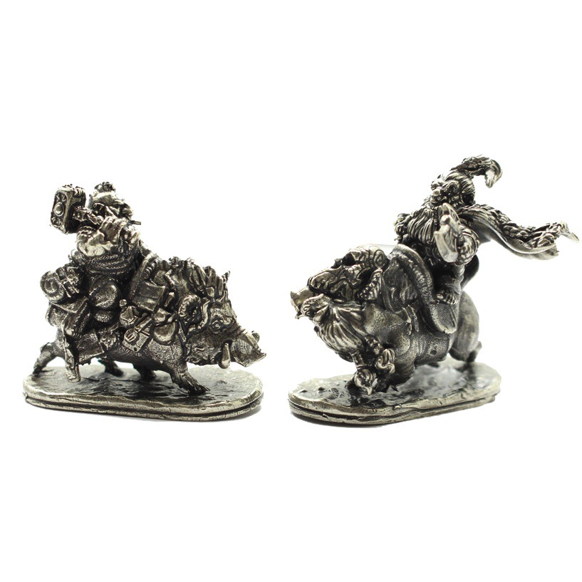 Niños de dibujos animados escritorio muñeca adornos cobre blanco retro enano Legión Soldado modelo coche Juguete Mano