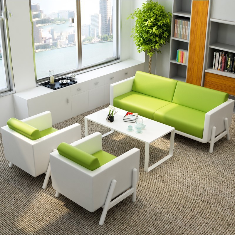 Centro comercial moderno y minimalista Clientes de negocios Salón de recepción Sala de exposiciones Sofá de oficina