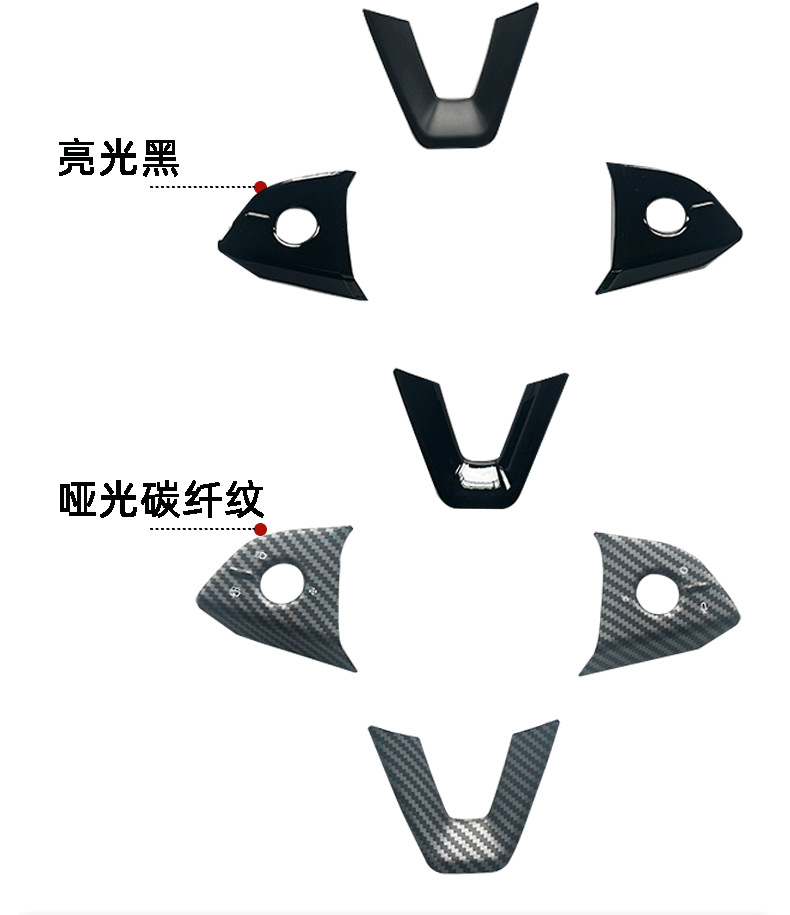 Suitable for Tesla's new Model Y/3/YL car steering wheel button decorative protective sticker interior modification