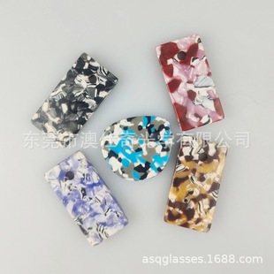 CA Dongguan factory marble pattern plate material white red flower jewelry hawksbill color floral embossed sheet lipstick tube glue