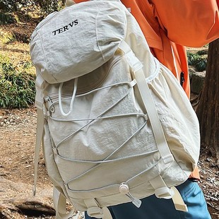 Outdoor Mountaineering Bag Women's Lightweight Casual Large Capacity Travel Bag Hiking Backpack College Students Junior High School Students Schoolbag