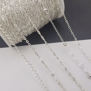 Diy jewelry accessories copper clad iron chain cross chain water wave chain clip bead chain extended chain tail chain loose chain wholesale