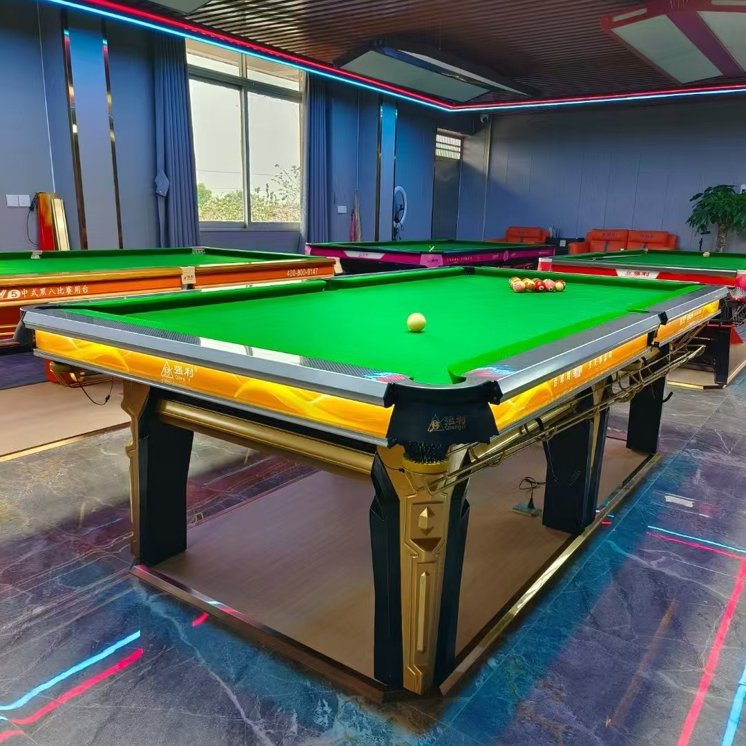 新款商用台球桌中八标准台台球厅钢库自动回球美式桌球台室内家用