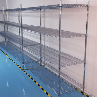 Storage Rack Stainless Steel Color Warehouse Shelf Storage Rack Kitchen Storage Rack Balcony Shelf Floor-type Multi-layer Shelf